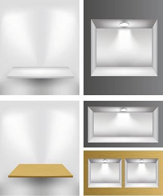 3 d空货架图片下载