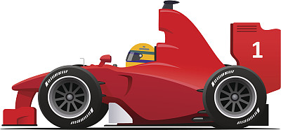 f1红色赛车素材图片