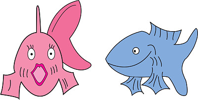 女士鱼和鳟鱼-爱?图片下载