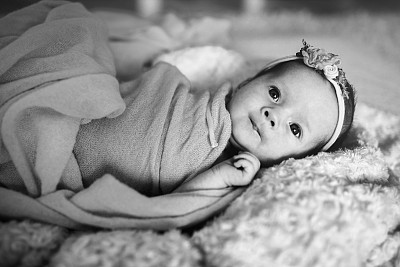 漂亮的新生女婴图片下载