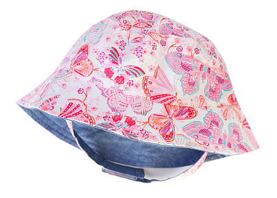 夏天的孩子，婴儿，孩子，帽子巴拿马孤立的没有人。图片下载