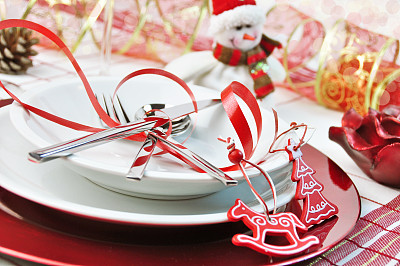 红色圣诞表图片下载