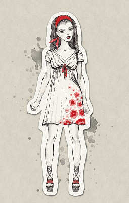 时装插图素材图片