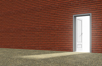 在一个开着门的房间里图片下载