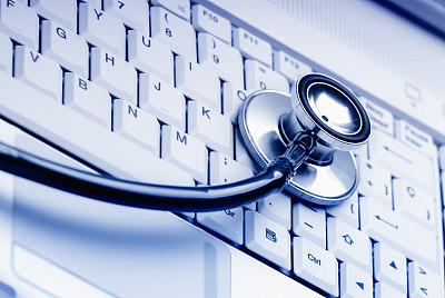 听诊器在键盘图片下载