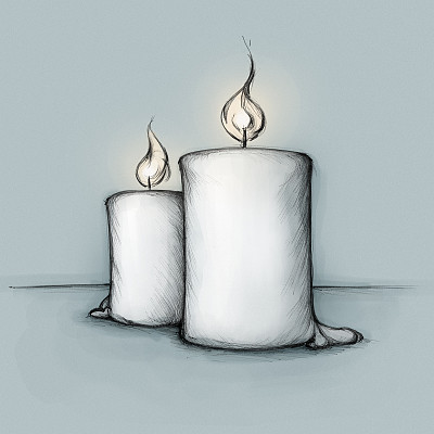 两支蜡烛图片下载