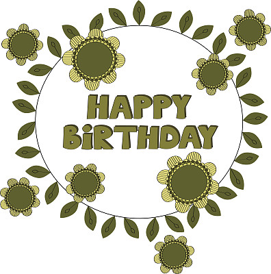 生日快乐矢量背景图片下载