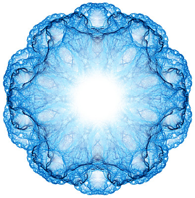 用于创意设计的抽象分形插图图片下载