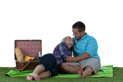 浪漫的情侣野餐图片下载