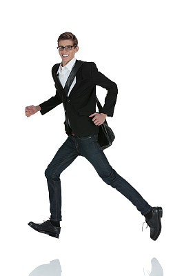 一个男人跑步的肖像图片下载