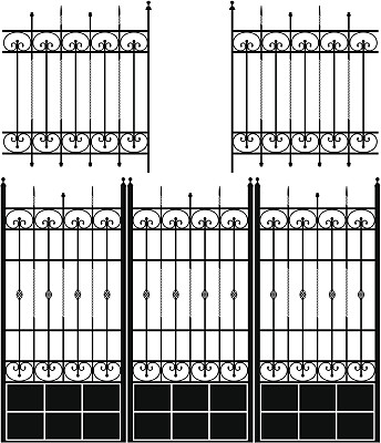 铁艺大门和栅栏图片下载