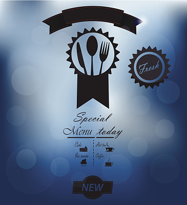 玻璃菜单海报图片下载