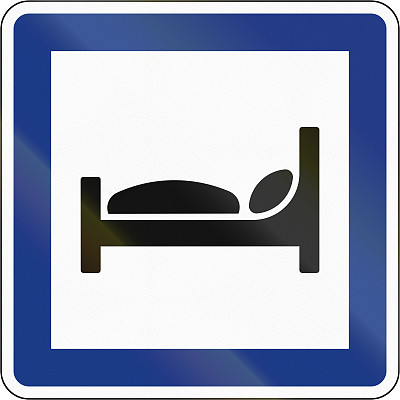 斯洛文尼亚服务路标-出租床位图片下载