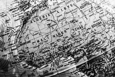 白色和白色地图非洲ageria图片下载