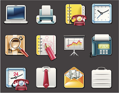 业务和办公室图标集图片下载