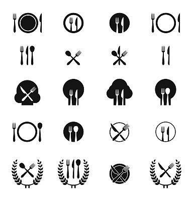 一套餐具图标图片下载
