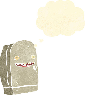 复古的卡通冰箱图片下载