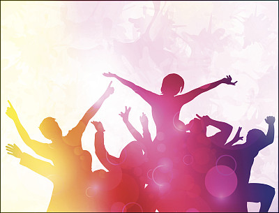 跳舞的人的轮廓图片下载