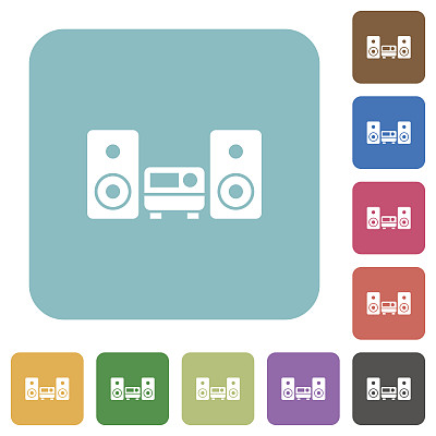 平面立体声系统图标图片下载