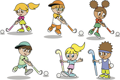 曲棍球的孩子图片下载