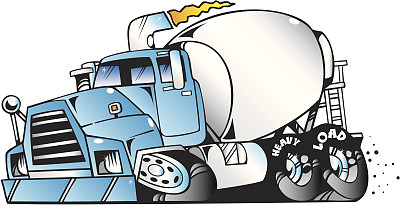 卡通水泥搅拌机图片下载