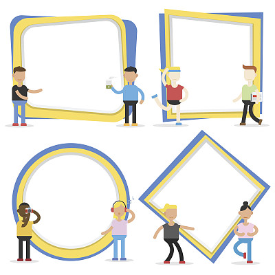 男人和女人的框架图片下载