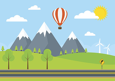 农村公路插图图片下载