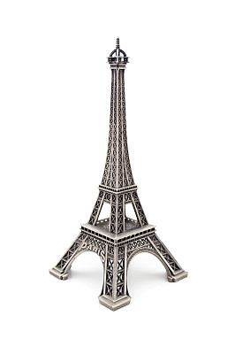 巴黎埃菲尔铁塔的小雕像图片下载
