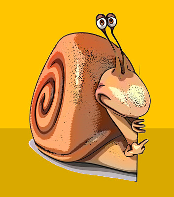 有趣的蜗牛图片下载