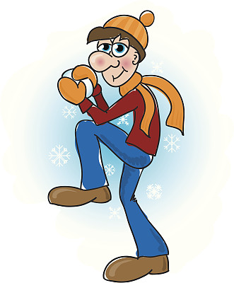 扔雪球图片下载