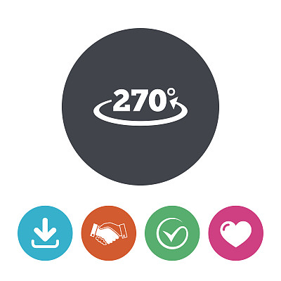 角度270度，标志图标。几何数学符号图片下载