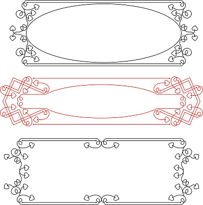 装饰性的镜框,边界图片下载