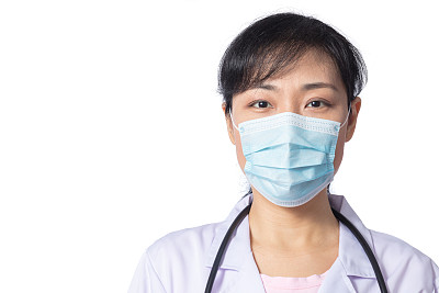 戴口罩的亚洲女医生素材图片