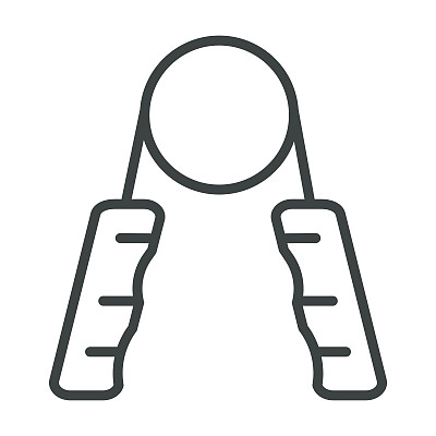 握力器矢量图标图片下载