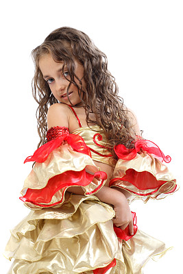 穿着肚皮舞服装的女孩图片下载