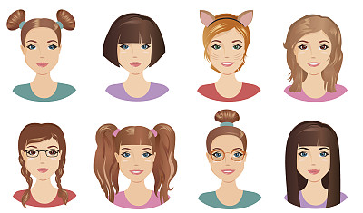 不同的发型图片下载