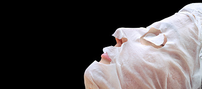 天然面膜，用于面部肌肤护理图片下载