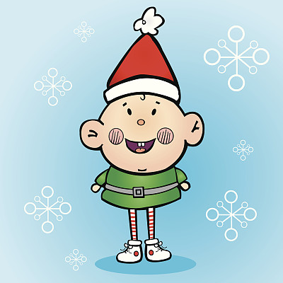 圣诞老人的小助手图片下载