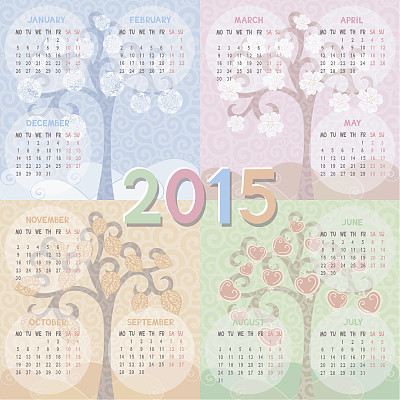 日历2015年图片下载