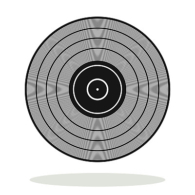 黑胶唱片的图标图片下载