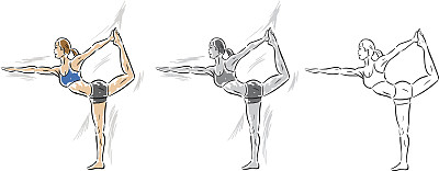 瑜伽的女孩图片下载