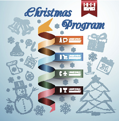 圣诞节信息图表图片下载