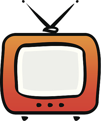 电视机。矢量图图片下载