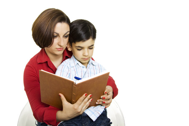 妈妈教儿子图片下载