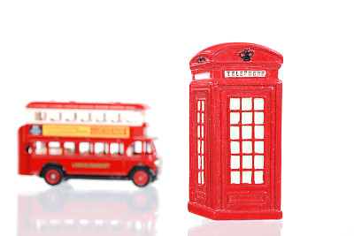 伦敦公共电话和公共汽车图片下载