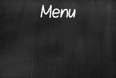 带有“菜单”文本的黑板图片下载