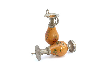 古董烛台孤立图片下载