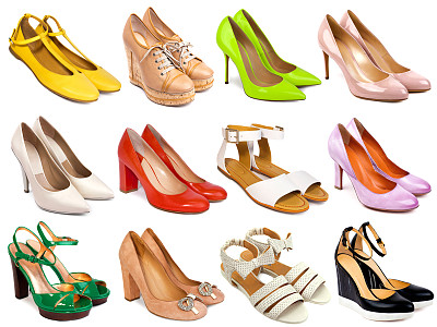 女性鞋类集合图片下载