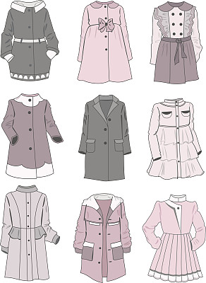 给小女孩穿的温和外套图片下载