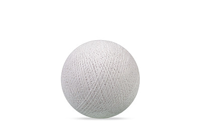 纯白背景上的白色棉球。图片下载